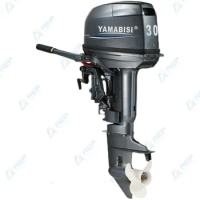Look Here! YAMABISI 30HP Outboard Boat Motor 2 Stroke Short Shaft Outboard Engine Outboards Yacht Engine