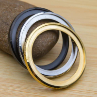 Brushed Gold Silver Black Stainless Steel Watch Case Rims Steel Ring Compatible Seiko SKX007 SKX009 SKX011 SRPD Fashion Bezel