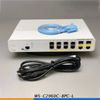 1 Pcs For CISCO WS-C2960C-8PC-L 8 Port PoE 2960C Ethernet Switch