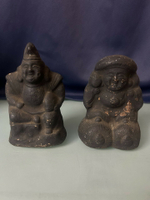 日本回流    老備前，福神一對，兩個一起出，大黑天福神擺飾