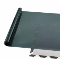 17% VLT Black Car Window Tint Side Window Foils Solar Protection Film Glass Explosion-proof Window TINTING Vinyl Roll 50cm x 3m