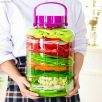 Toples Kaca Beling Gagang Jumbo Besar 10L Manisan Asinan Canister Jar Kue Lebaran Kombucha Dessert M