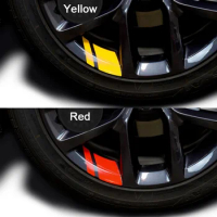 New Cross border reflective Size 18-21 for Car Wheel Rim Vinyl Warning Stripe Car Sticker Reflective Racing Wheel Hub Decals