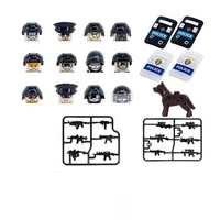 MOC Military Guns Weapons Modern Army Special Force Soldiers Minifigs SWAT Police Parts Figures Building Block Brick Mini Toy