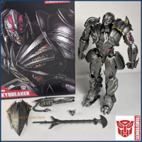 In Stock Transformers Black Mamba BS-02 31cm Skybreaker Megatron Alloy Collect Figures Movable Toys 