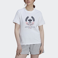 Adidas Graphic Tee HL6556 女 短袖 上衣 T恤 休閒 國際版 海軍風 棉質 穿搭 白 深藍