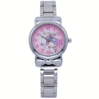 HELLO KITTY 愛上美樂蒂時尚優質俏麗腕錶-粉紫色-KT050LWVA