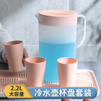 冷水壺冰箱用日式涼水塑料杯夏家用冷淬大容量瓶夏季檸檬冰水茶壺