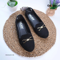 SEPATU FLAT / FLATSHOES WANITA / SEPATU BLACKPANDA FURLA BLACK 2-125