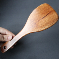 實木飯勺 日式飯瓢木制電飯鍋不粘米盛飯勺子家用飯鏟木質打飯瓢