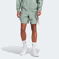 Adidas M CE Q2 CAR SHO [IC6724] 男 短褲 運動 休閒 戶外風 工裝 大口袋 防潑水 綠