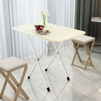 折疊餐桌家用小飯桌便攜式戶外折疊擺攤桌正方形宿捨簡易臥室