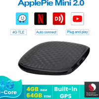 ApplePie Mini 2.0 EVO Carplay Ai Box Android 13 4+64G Car Smart Box AI 996N Apple Pie Mini