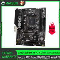 MAXSUN AMD B550M Gaming Motherboard DDR4 Double Channel Terminator B550 M.2 USB3.2 Socket AM4 Placa Base Supports R5 3600 CPU