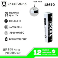 RakkiPanda - Baterai Cas 18650 Button Top 3500mAh