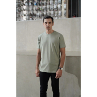 Heaven Lights Men Basic Tees - Sage
