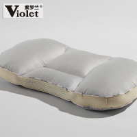 紫羅蘭天絲雪綿枕頭抗菌護頸枕高回彈柔軟酒店枕枕芯成人枕一只裝
