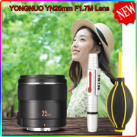 New YONGNUO YN25mm F1.7M Lens Large Aperture AF/MF Standard Prime Camera Lens for Micro M4/3 Mount Panasonic Olympus G95 GF9 GX9