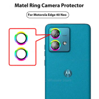 3D Camera Protector Glass For Motorola Edge 40 Neo 5G HD Tempered Glass Lens Metal Rear Ring Moto Edge40Neo Edge 40Neo XT2307-1