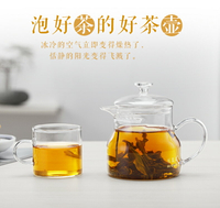 全玻璃 茶壺過濾小號透明花茶壺功夫茶具套裝耐熱耐高溫泡茶壺器