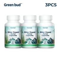 แคปซูลสมุนไพร Green Bud 2 มะระขี้นก ประกอบด้วยสารสกัดจากมะระขี้นก อบเชย โสม และใบหม่อน เป็นต้น