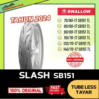 Swallow Slash SB151 Motosikal Tayar Tanpa Tiub kompaun lembut 70/90 8090 987 1277 140/70-17 Tayar Mo