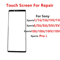 Xperia1 Outer Screen For Sony Xperia Pro i IV 1 iii 5 ii 10 IV V Front Touch Panel LCD Display Glass Cover Repair Replace Parts
