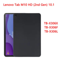 Soft Silicone Shell For Lenovo Tab M10 HD (2nd Gen) 10.1 2020 TB-X306X TB-X306F TB-X306L Flexible Tablet Case Black Fundas