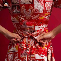 Batik Keris Dress Batik Lengan Pendek Motif Keris Rahayu Mardika M Merah