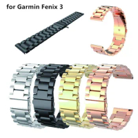 10pcs WatchBands 26mm For Garmin Fenix 5x Watch Band Stainless Steel Watch Band Strap Bracelet for Fenix 3 / Fenix 3 HR Watch