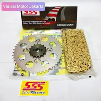 Gear Set SSS Karisma / Supra X 125 / Supra Fit New / Blade rantai Gold 428 HSBT 14 37