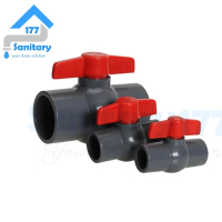 ballvalve Stop kran air Murah polos 1/2 atau 3/4in tanpa drat- Ballvalve 0.5 in Ball Valve PVC sambu
