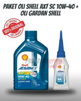 OLI SHELL ADVANCE AX7 SCOOTER 10W40 0.8L & OLI GARDAN SHELL ORIGINAL