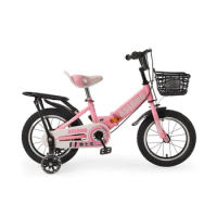 12/14/16/18 Inch Bicycle Children's Bike Flash Assist Wheel Foldable Sensitive Braking Safe Rollover Prevention