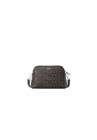 FION FION Monogram PVC with Leather Crossbody and Shoulder Bag