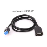 4-pin Car USB Cable Adapter Extension Cord For Nissan Teana Qashqai CD Audio Radio Player