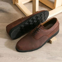 NEO Sepatu kulit asli Crazy Horse sepatu pantofel crazy horse sepatu kerja warna coklat marco 45 Cok