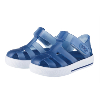IGOR 西班牙經典果凍小童鞋-藍/白