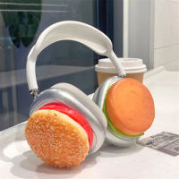 New Cute Food Transparent Protective Case For Airpods Max Earphone Case Silicon For Apple Airpods Max Headphone Case Accessories