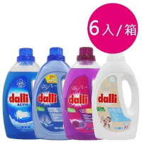 德國dalli洗衣精1.1L箱購組(6入/箱)-抗敏超濃縮(白)