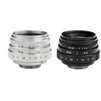 35mm F1.6 C-Mount Lens Industrial Lens for M4/3 Micro Single Camera Accessory
