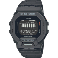 CASIO 卡西歐 G-SHOCK 纖薄運動系藍芽計時手錶 新春送禮-沉著黑 GBD-200-1