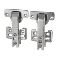 2x Heavy Duty 90°Hydraulic Hinge Folding Cabinet Door Large Angle Buffer Hinge For Kitchen Cabinet C