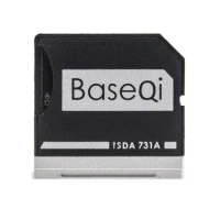 Baseqi for Dell XPS 13''/Dell 9350/9343/9360 Aluminum Micro sd Card Adapter Model 731A
