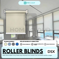 Roller Blinds DSX Otomatis - Tirai Gulung - Tirai Elektrik - Tirai Jendela - Gorden Kantor - Gorden