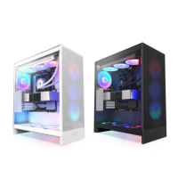 【NZXT 恩傑】ALL NEW H7 FLOW RGB 黑/白(2024新/420水冷/隱藏式垂直電源/10風扇)