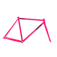 PIZZ-Unbreakable U1 Frameset, U1 Pink,Fixed Gear Bicycle Frameset