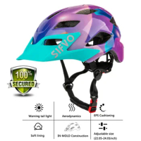 Children Bike Helmet Kids Boys Red Mtb Bicycle Helmet Girl Cycling protection Sport Cap Size 50~57cm for 5~13 Years Kid