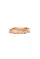 Daniel Wellington Classic Aura Ring Rose Gold Unisex Ring for women and men stainless steel crystal 