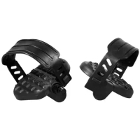 9/16'' 1/2'' MTB Road Bike Pedals with Straps for Exercise Bike Spin Bike Pedals with Toe Clips Strap